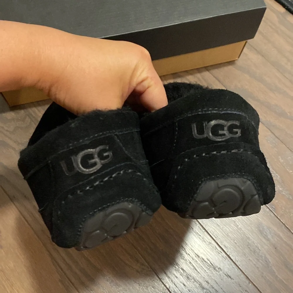 UGG Black Suede Men's Slip-On Loafers